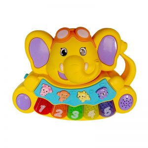 پیانو آموزشی و چراغدار فیل Jialegu Toys
